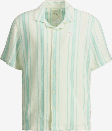 CHASIN' Hemd 'Doby Stripe' in Gelb: Vorderseite