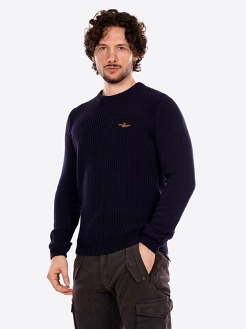 Aeronautica Militare Pullover 'Maglione' in Blau