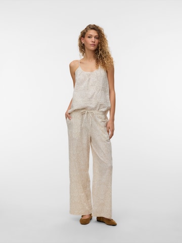 VERO MODA Zvonové kalhoty Kalhoty 'VMDICTHE' – béžová