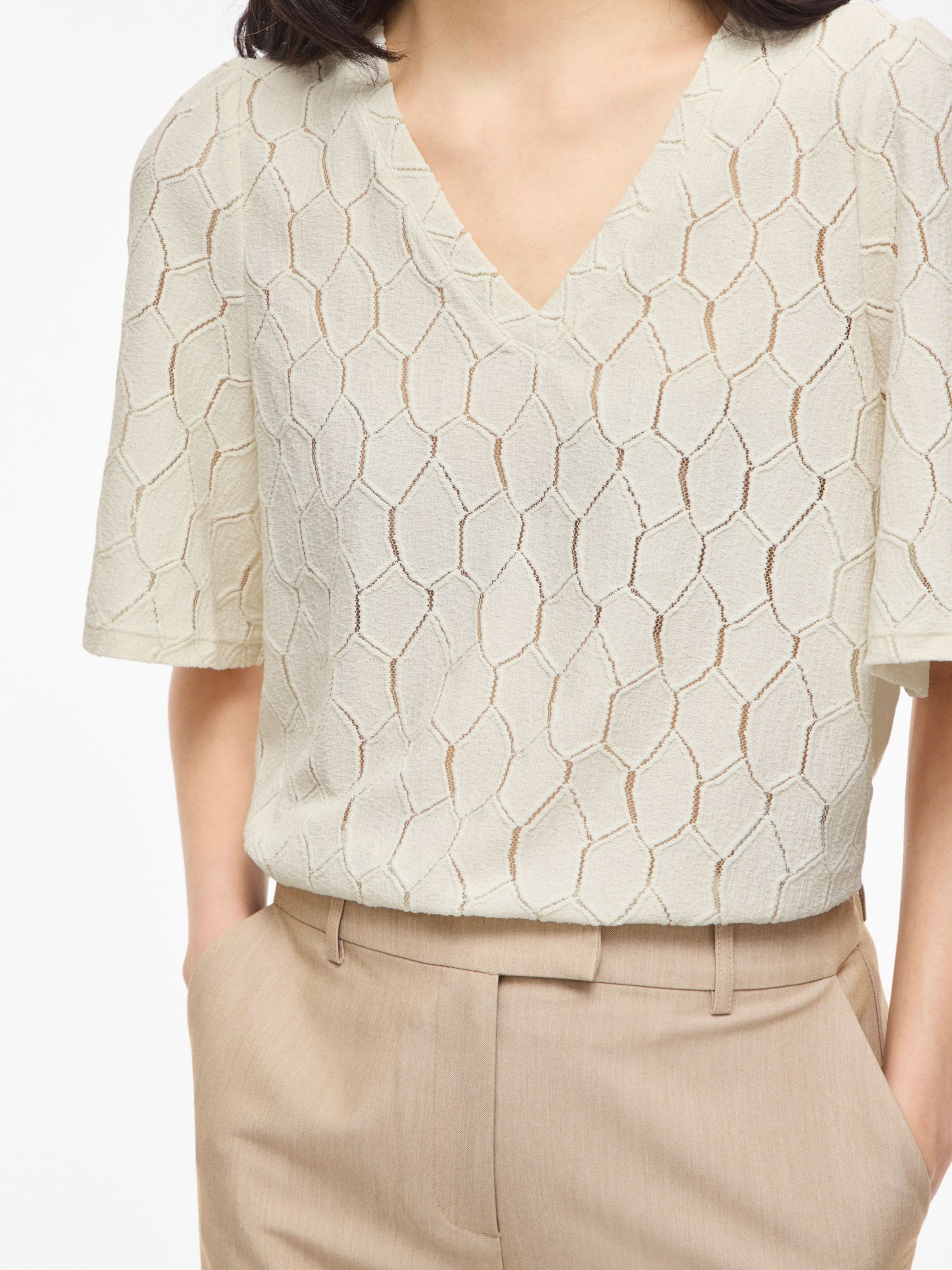 Chemisier 'VIMARCELLA' VILA en beige