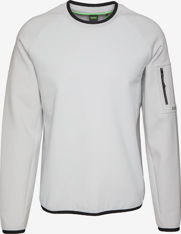 BOSS Pullover ' Urban Tech ' in Grau: Vorderseite