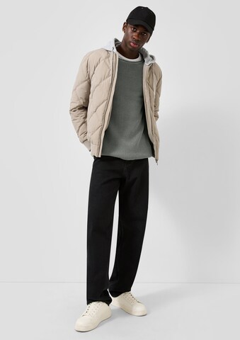 Veste d’hiver QS en marron : devant