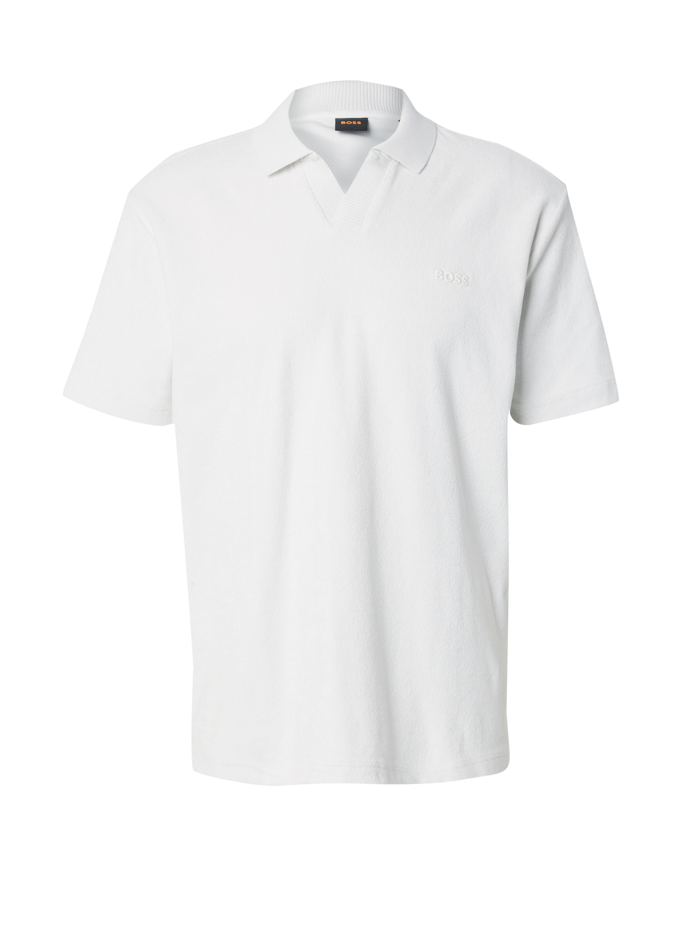 T-Shirt BOSS en blanc : devant