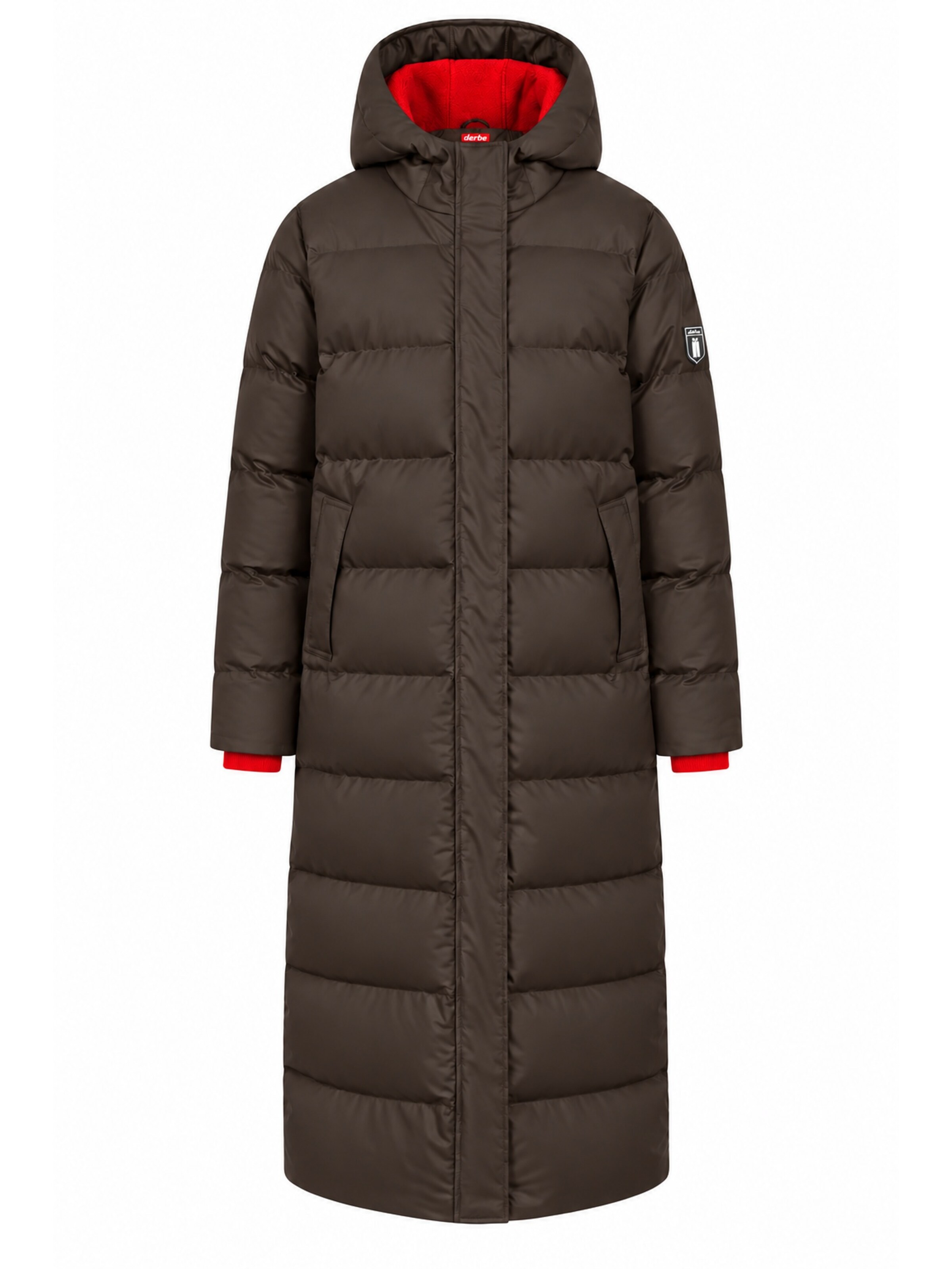 Derbe Winter Coat 'Interholm' in Brown: front