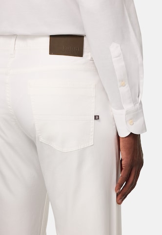 Boggi Milano Slimfit Hose in Weiß