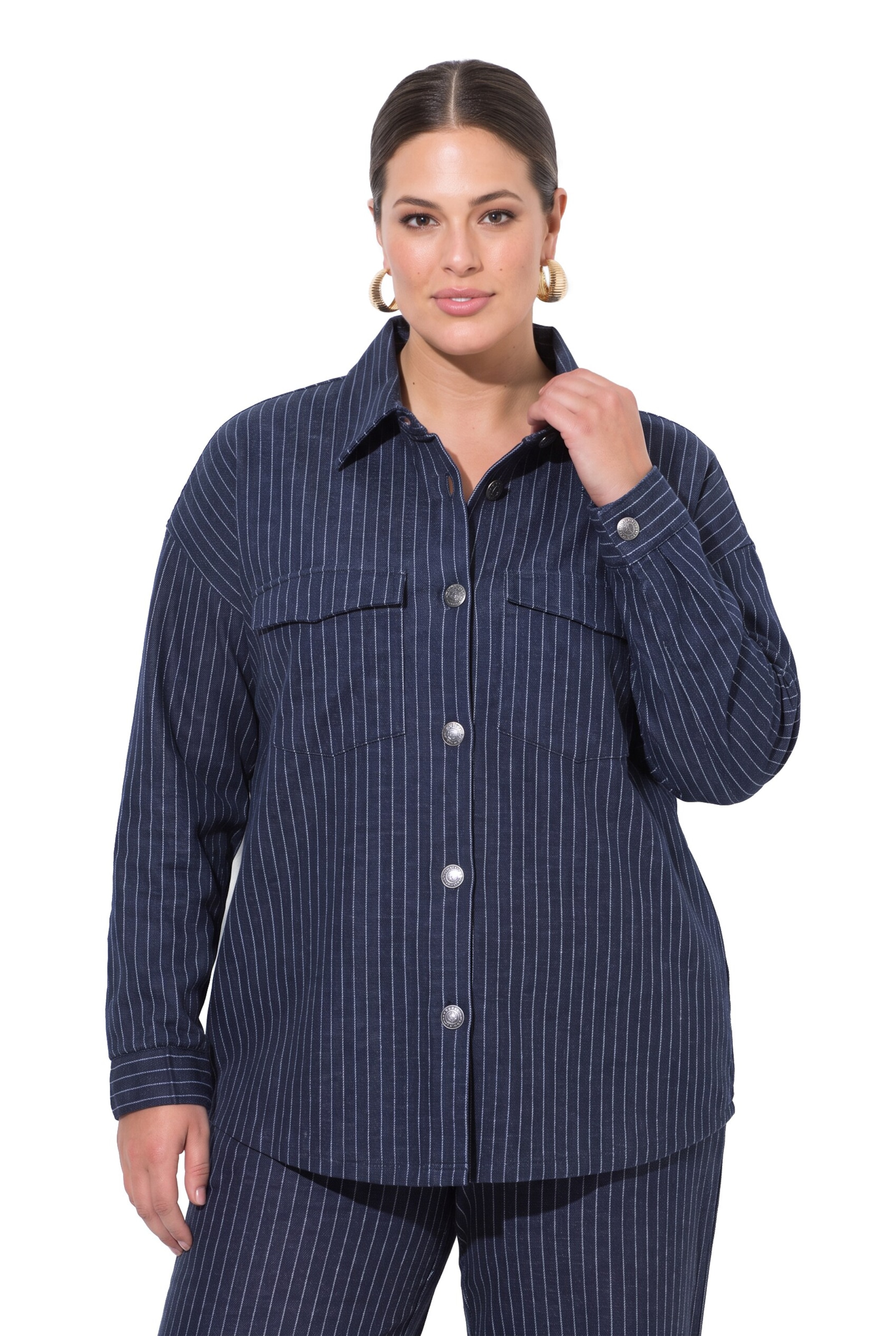 MIAMODA Sweatshirt in Blauw: voorkant