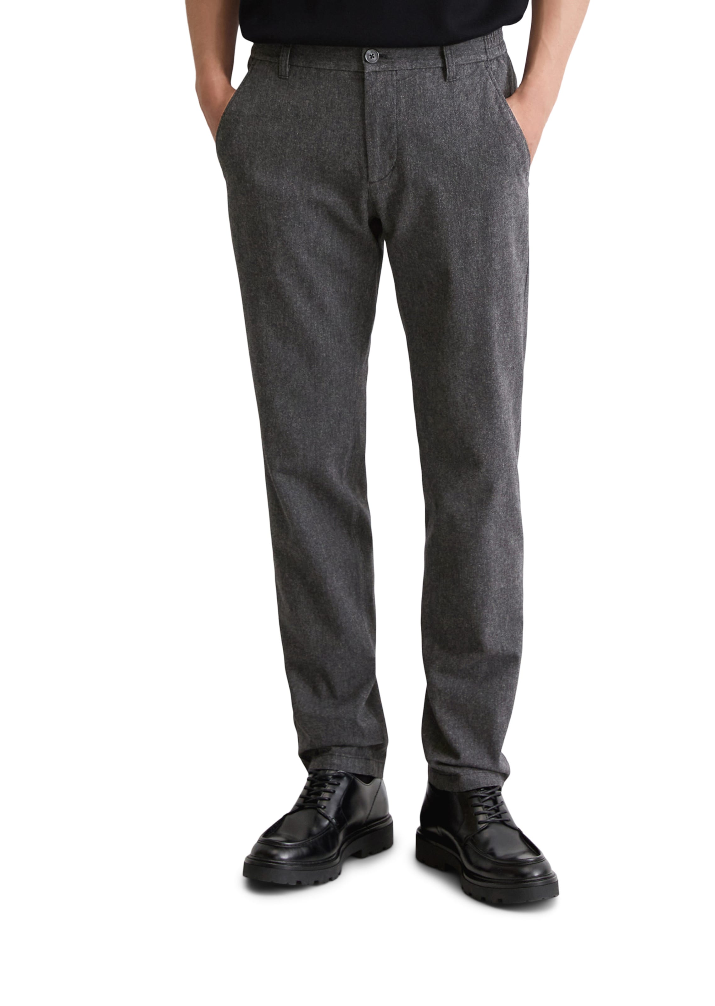 Regular Pantalon chino Marc O'Polo en gris : devant