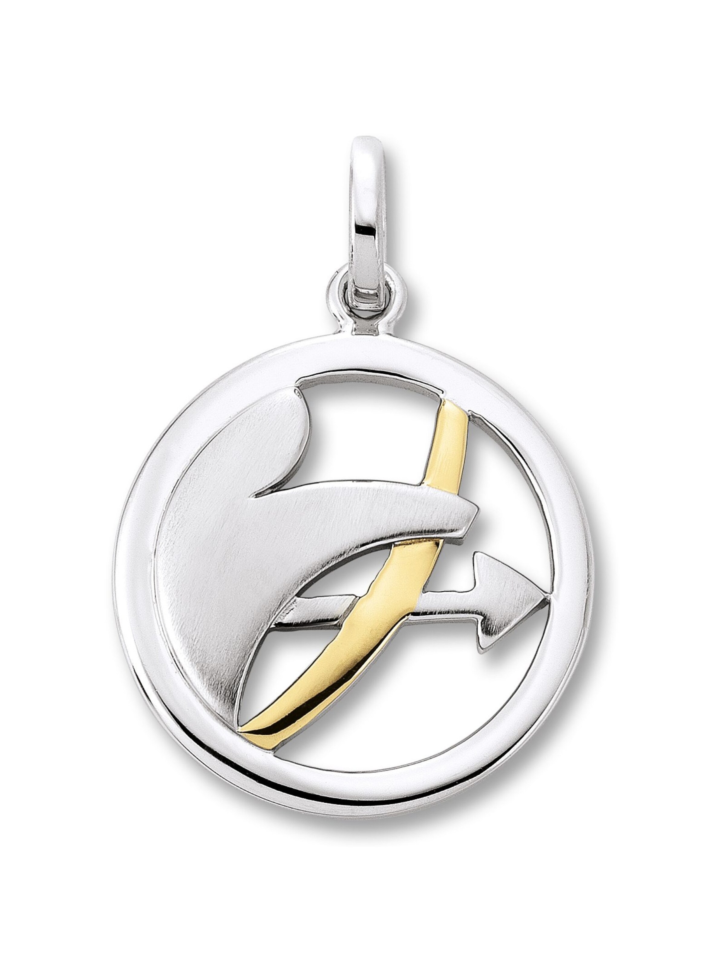 ONE ELEMENT Anhänger 'Schütze' in Silber: Vorderseite