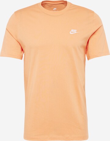 Nike Sportswear Tričko 'Club' – oranžová: přední strana