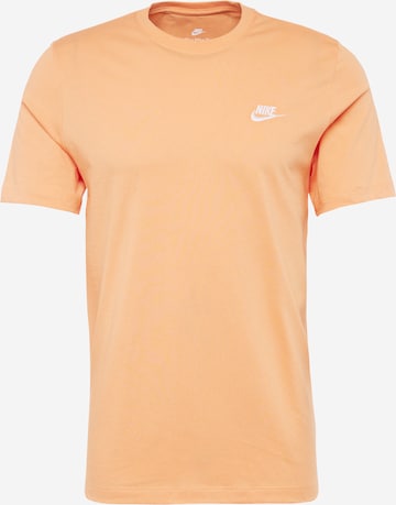 Nike Sportswear Tričko 'Club' – oranžová: přední strana