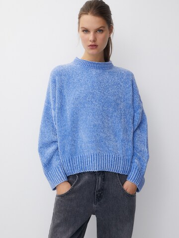 Pull&Bear Sweater in Blue: front