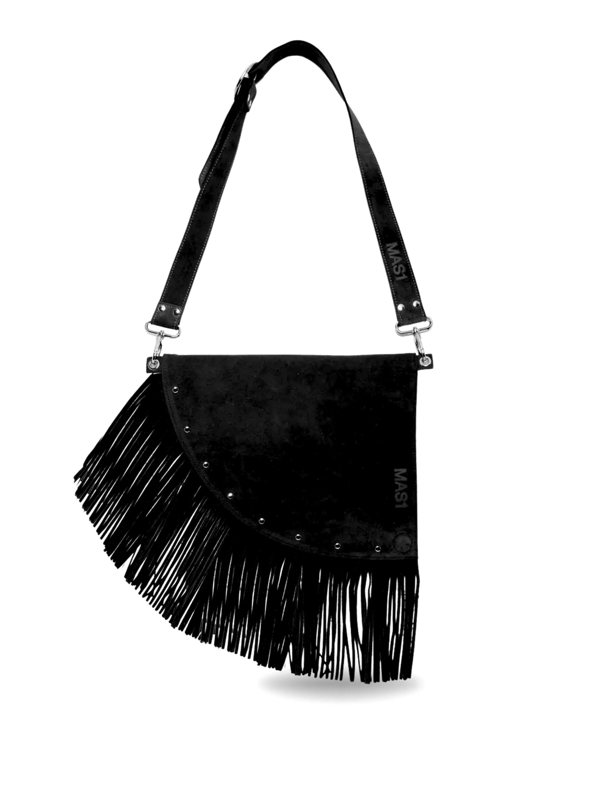 Borsa a spalla 'D Boho Bag' di MAS1 in nero