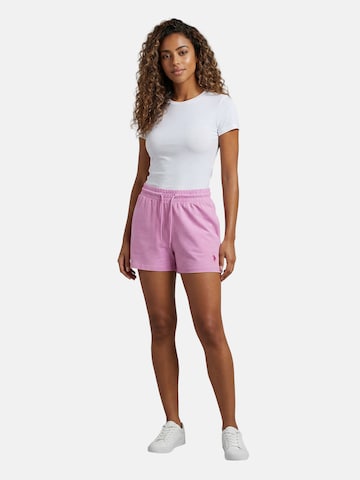 U.S. POLO ASSN. Regular Trousers in Pink