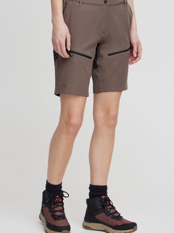 North Bend Regular Outdoor trousers 'Ava' in Brown
