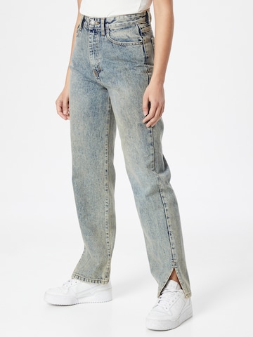 Nasty Gal Wide leg Jeans in Blue: front