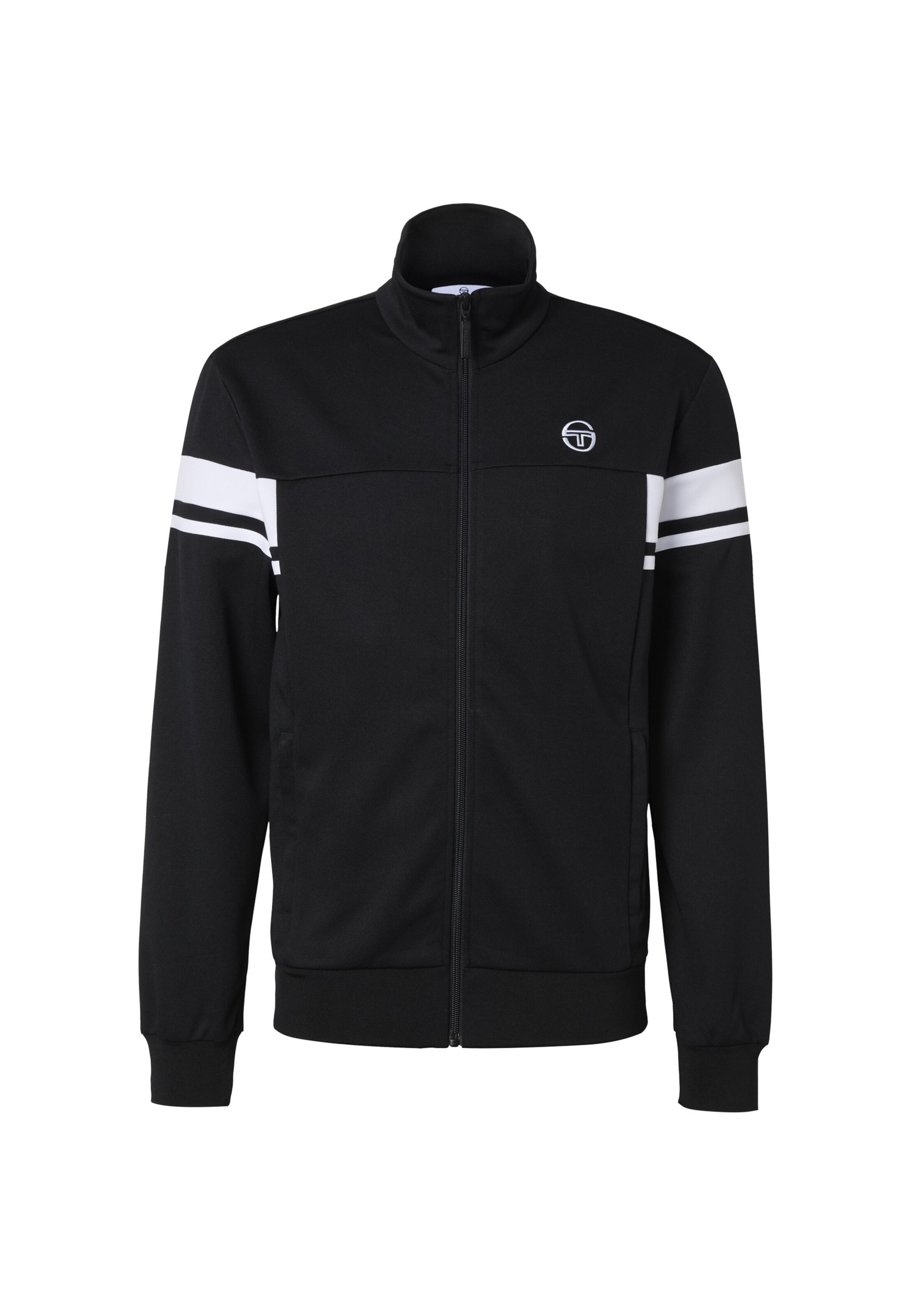 Giacca di felpa 'Camarindo' di Sergio Tacchini in nero: frontale