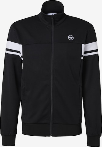 Sergio Tacchini Sweatvest 'Camarindo' in Zwart: voorkant