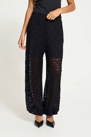 Barrel Pantalon 'IHOFELIE' ICHI en noir : devant