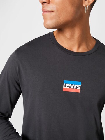 LEVI'S ® Shirt 'LS Std Graphic Tee' in Black