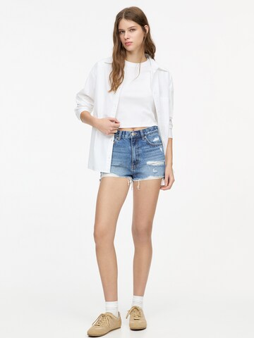 Pull&Bear Regularen Kavbojke | modra barva