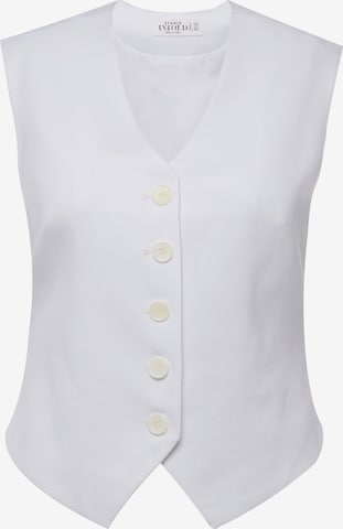 Studio Untold Suit Vest in White: front