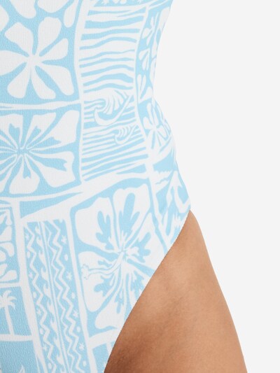ROXY Swimsuit 'Flowers Wave' in L in Light blue / White, Item view