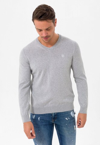 Pullover di Jimmy Sanders in grigio: frontale