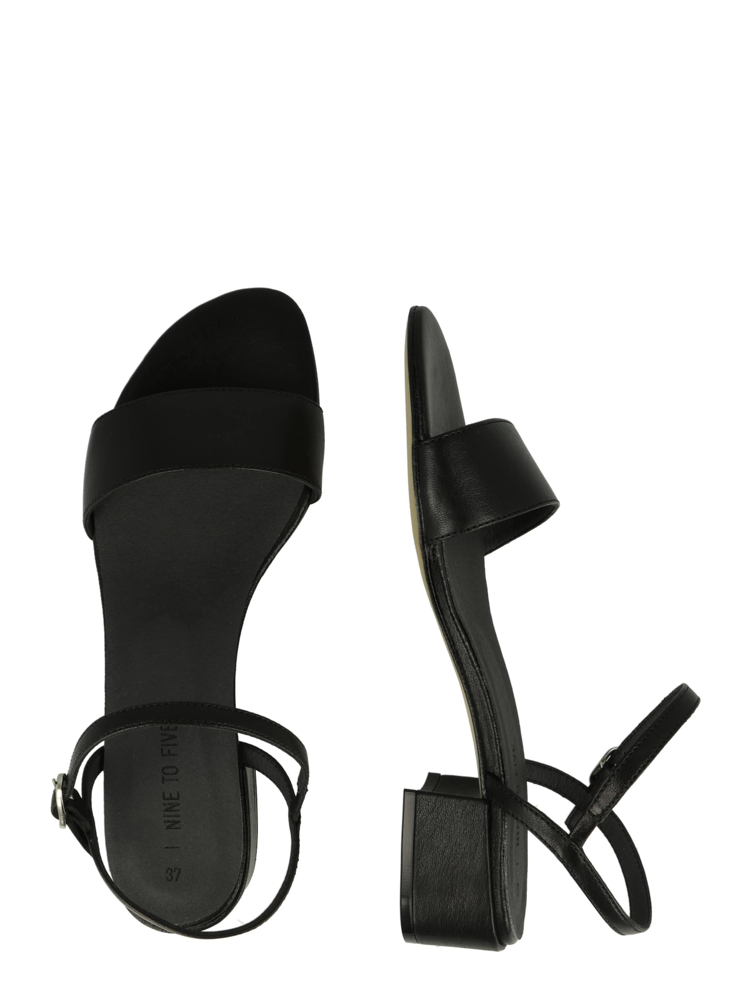 NINE TO FIVE - Sandália em preto
