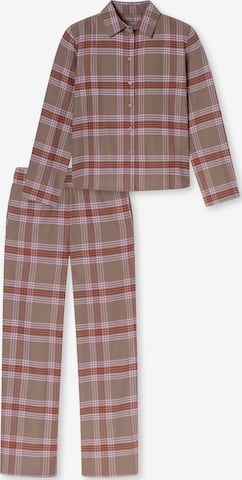 Pyjama ' Selected Premium Warming ' SCHIESSER en beige : devant