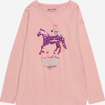 T-Shirt BLUE SEVEN en rose : devant