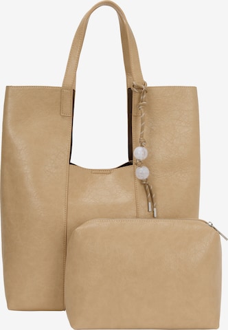 Shopper di usha WHITE LABEL in verde: frontale