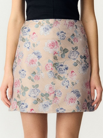 YAS - Falda 'MABEL' en beige