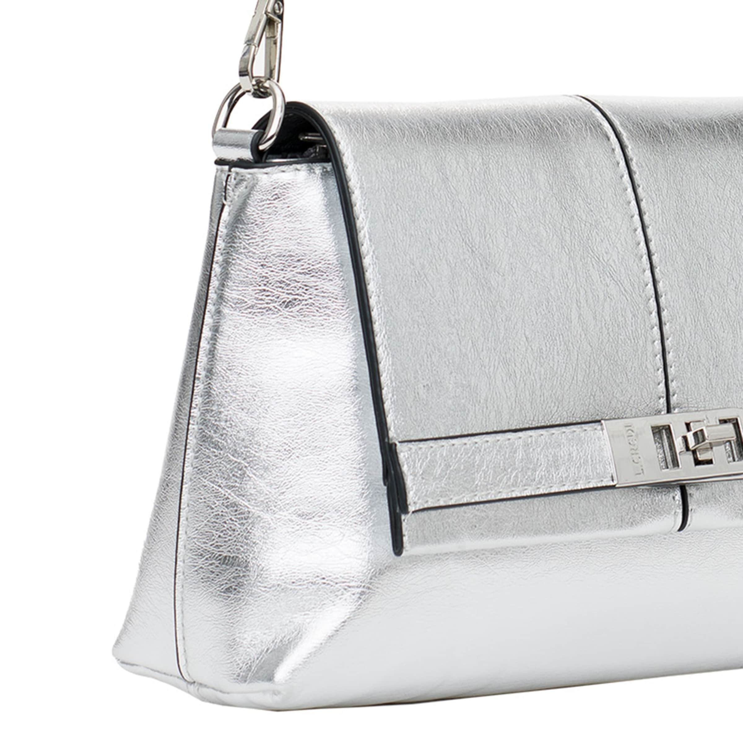 L.CREDI Schoudertas 'Pamela' in Zilver