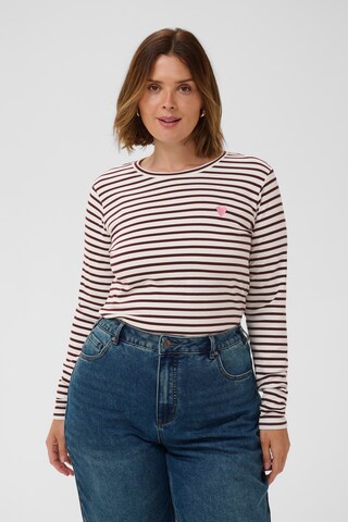 KAFFE CURVE - Camisa 'KCLia' em branco: frente