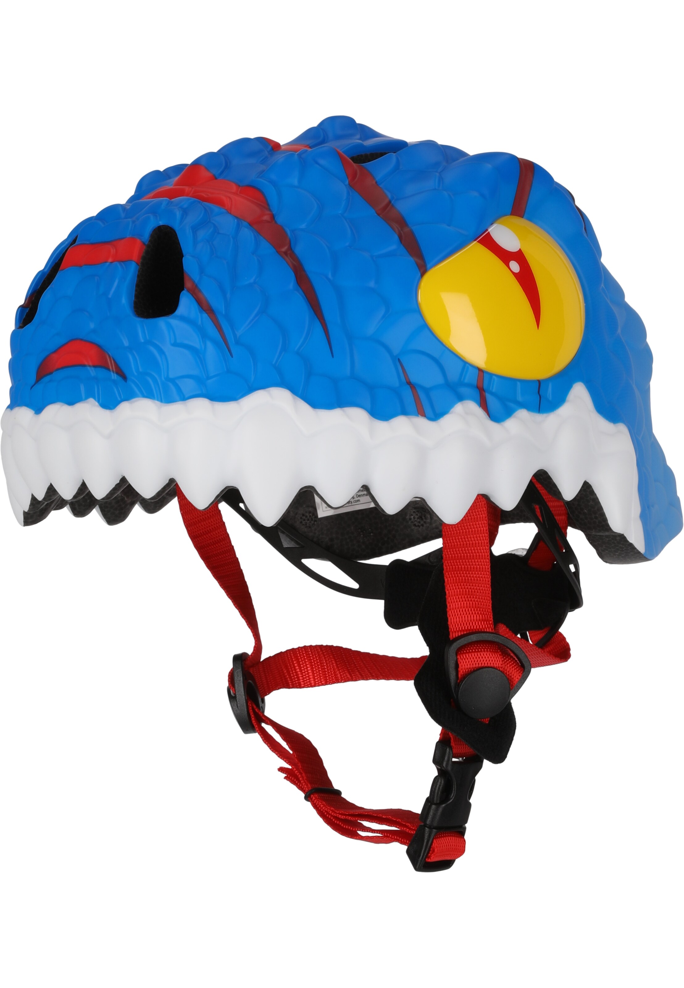 Crazy Safety Helmet 'Dino' in Blue: front