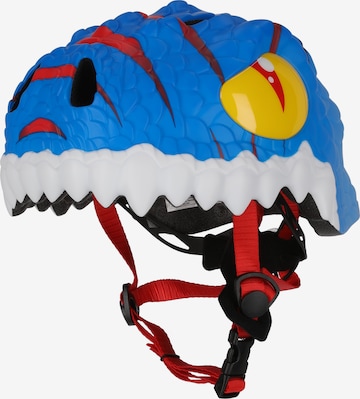 Crazy Safety Helmet 'Dino' in Blue: front