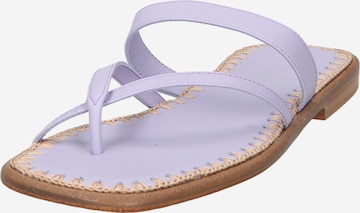 Marietta's Fantasy T-Bar Sandals 'ELLI' in Purple: front