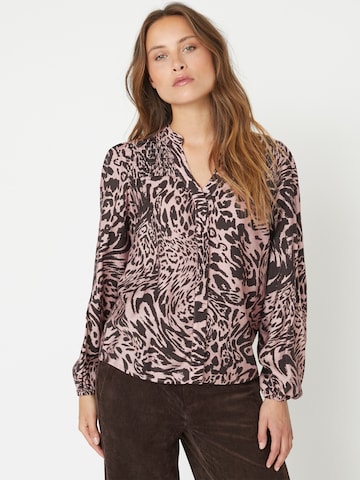co'couture Blouse 'Meryl' in Roze: voorkant