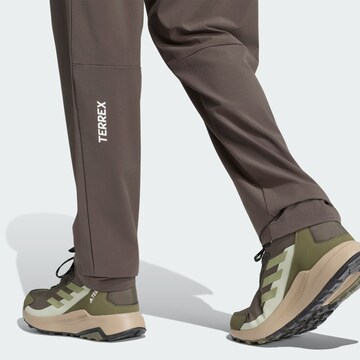 Regular Pantalon outdoor ADIDAS TERREX en vert