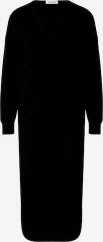 EDITED Πλεκτό φόρεμα 'Lena' σε μαύρο: μπροστά