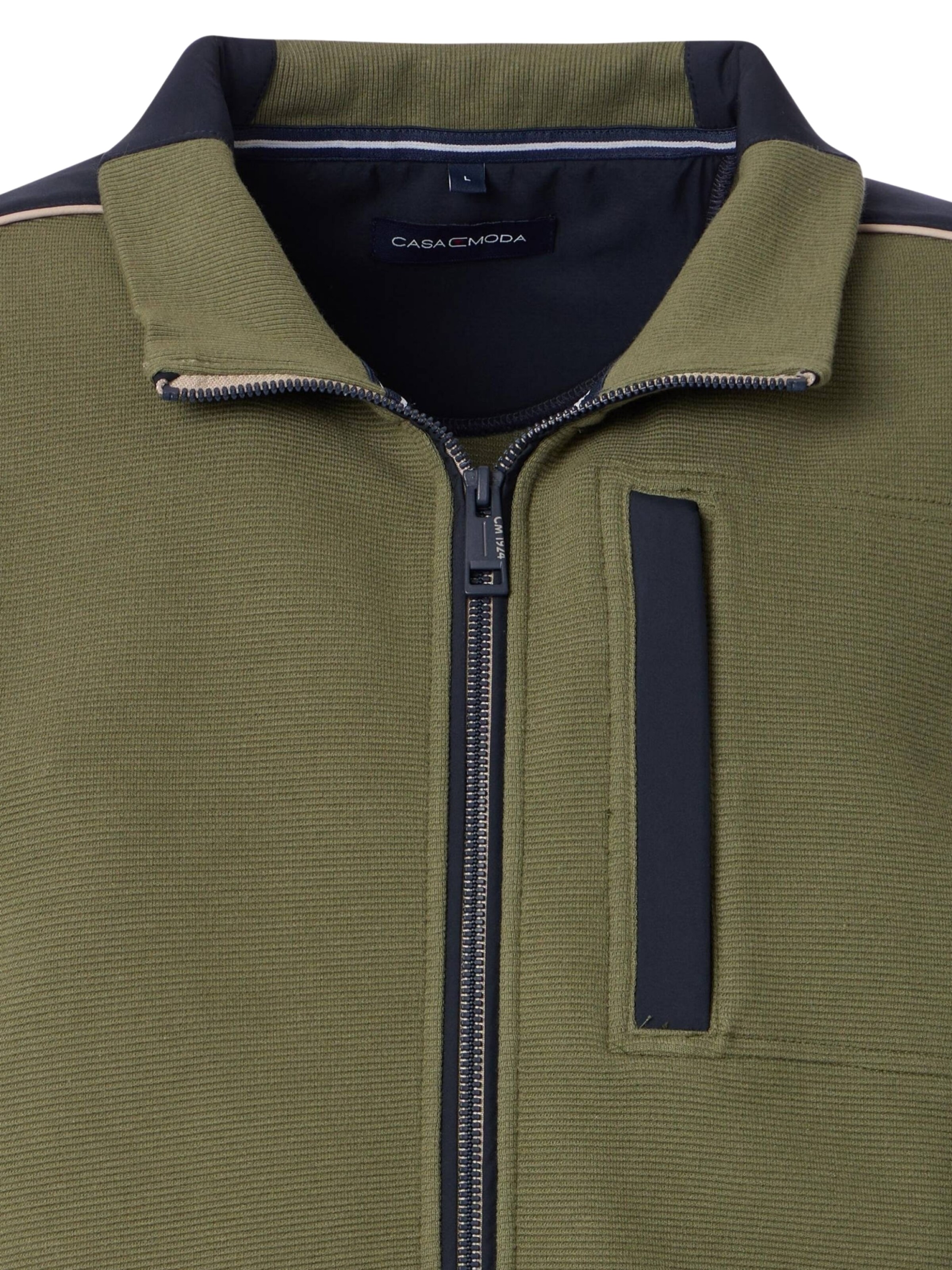 CASAMODA Sweatvest in Groen