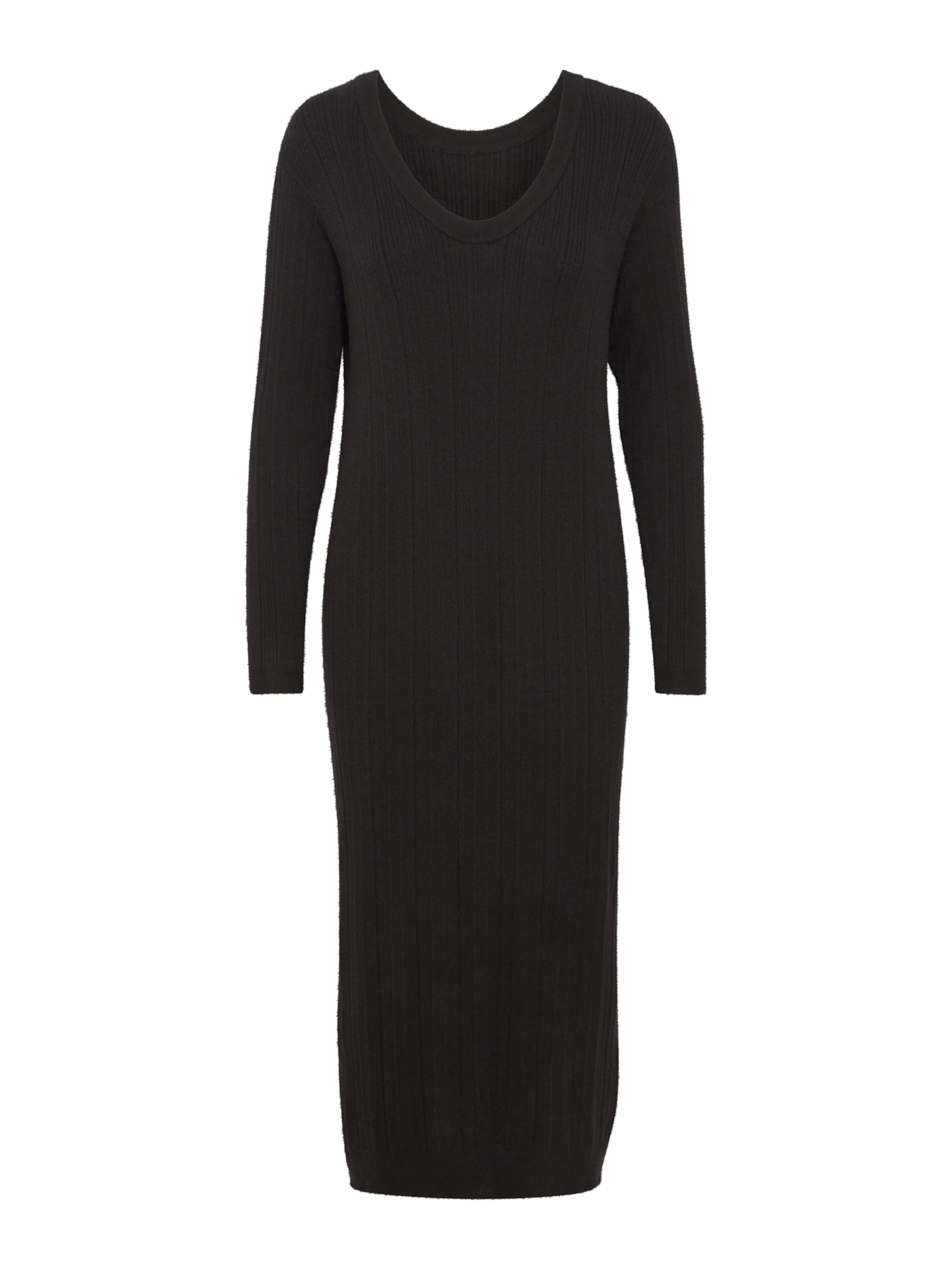 ICHI Kleid 'KAVA' in Schwarz: Vorderseite