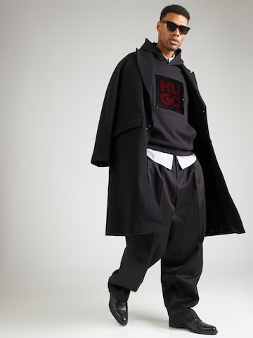 HUGO Sweatshirt 'Deseqino' in Schwarz