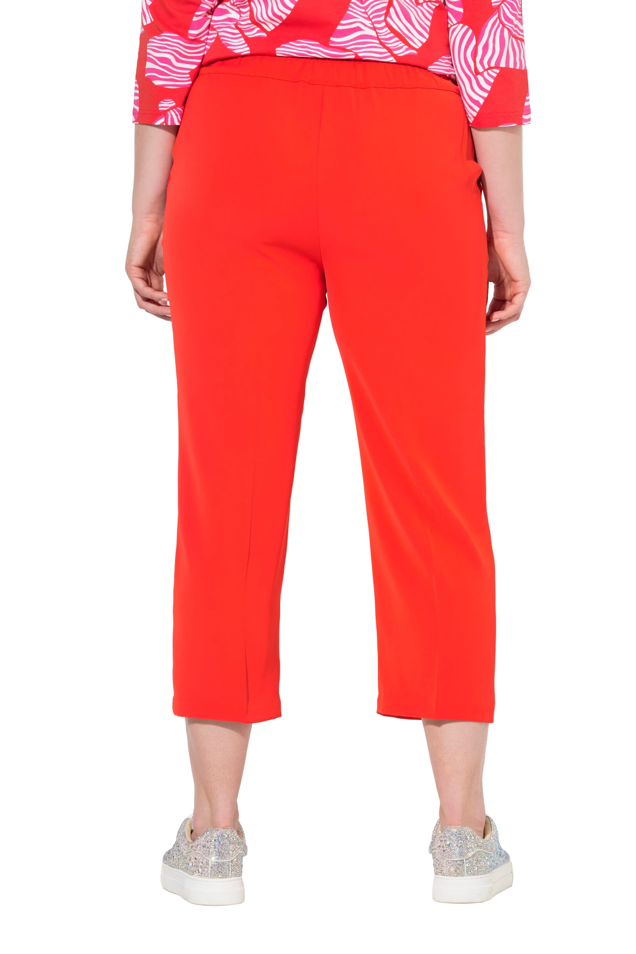 Ulla Popken Regular Trousers in Red