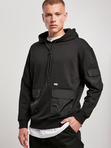 Urban Classics Sweatshirt 'Commuter' in Black: front