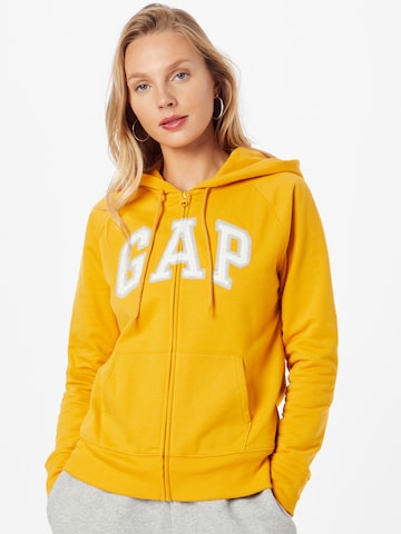 GAP Zip-Up Hoodie in Gold: front