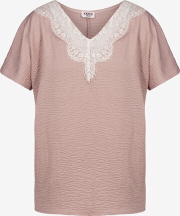 Karko Blouse ' LEONA ' in Pink: front