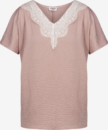 Camicia da donna ' LEONA ' di Karko in rosa: frontale