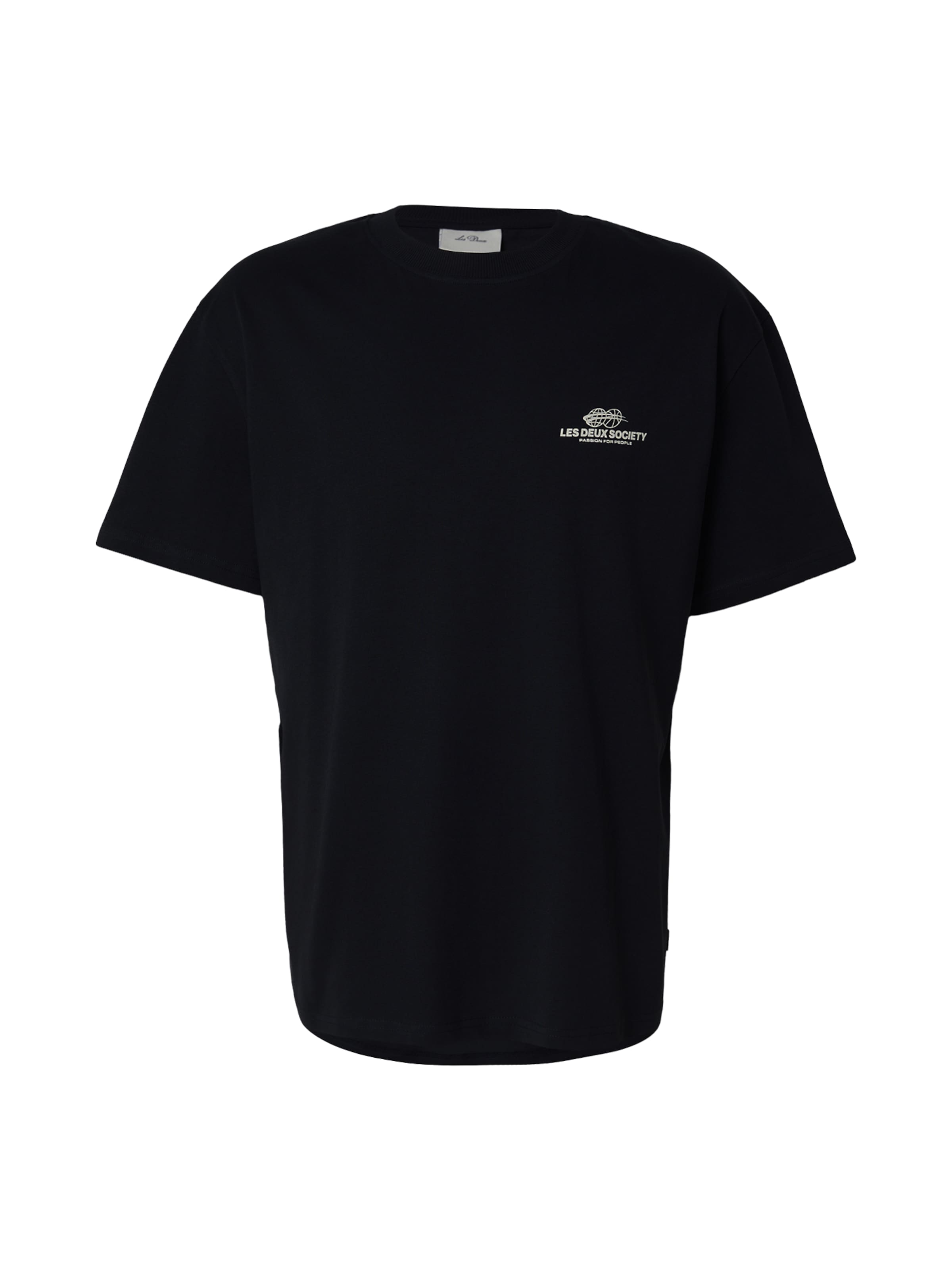 Les Deux - Camiseta 'Exhibition' en negro: frente