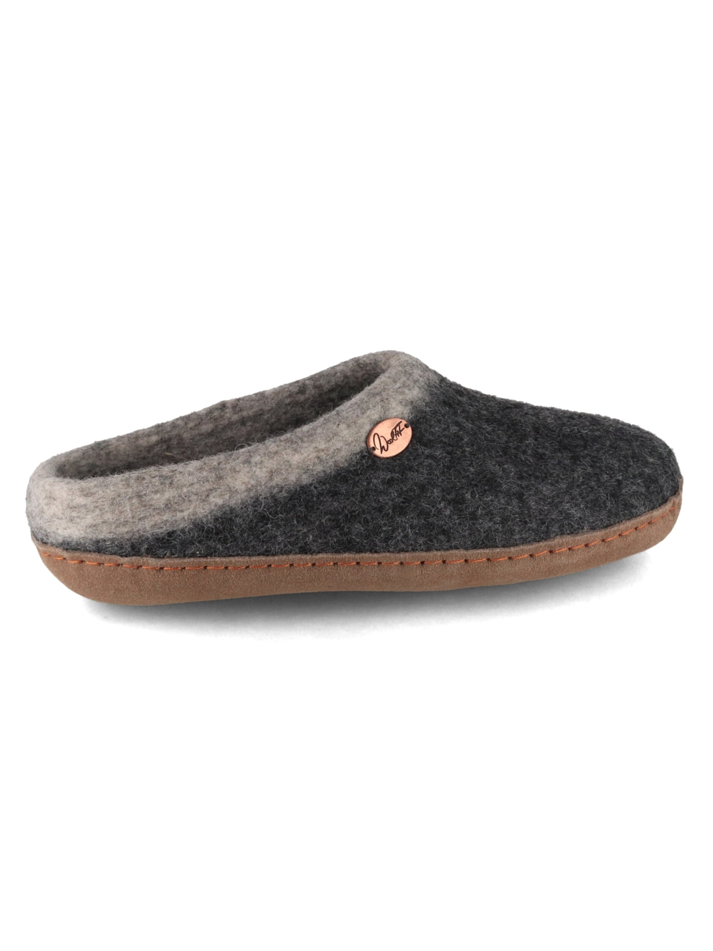 WoolFit Hausschuh 'Sherpa'‌‌‌‌‌ in Grau